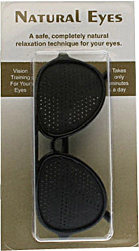 Heritage Products Pinhole Glasses Full Frame Black -- 1 Pair