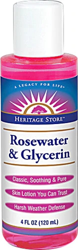 Heritage Products Rosewater and Glycerin -- 4 fl oz