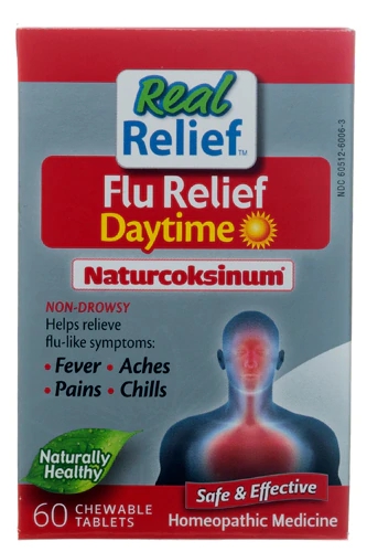 Homeolab USA Real Relief Flu Relief Daytime -- 60 Chewable Tablets