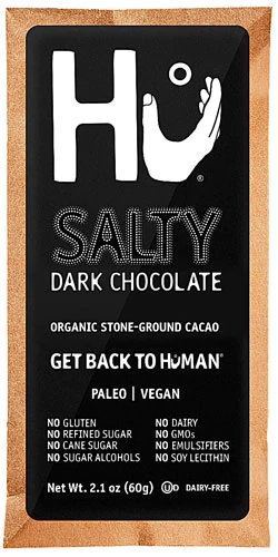 HU Dark Chocolate Bar Vegan Paleo Salty -- 2.1 oz