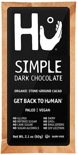 HU Dark Chocolate Bar Vegan Paleo Simple -- 2.1 oz