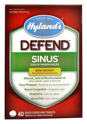 Hyland's Defend Sinus -- 40 Quick Dissolving Tablets