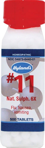 Hyland's No.11 Nat. Sulph. 6x -- 1 g - 500 Tablets