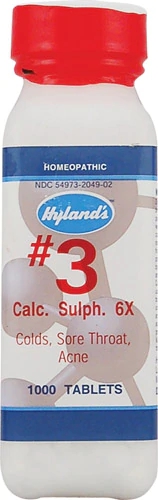 Hyland's No.3 Calcium Sulphate 6x -- 1000 Tablets