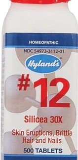 Hyland's #12 Silicea 30x -- 500 Tablets