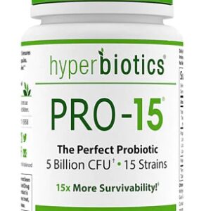 Hyperbiotics PRO-15® Probiotics -- 5 billion CFU - 60 Time-Release Micro-Pearls