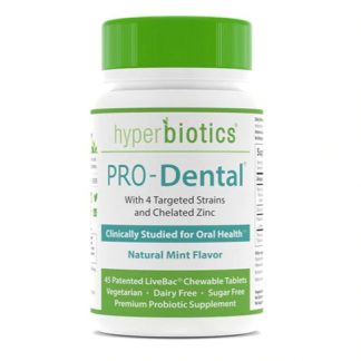 Hyperbiotics PRO-Dental® Probiotics for Oral Health Natural Mint -- 45 Chewable Tablets
