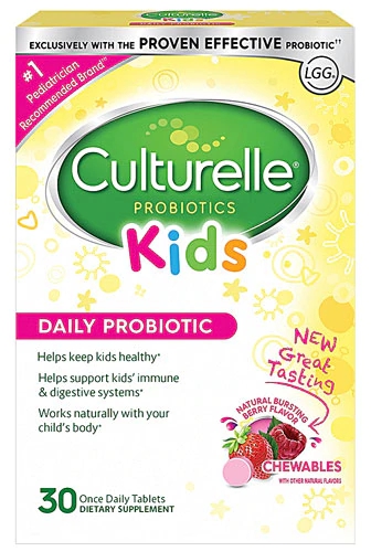 I-Health Culturelle Kids Purely Probiotic Chewables Bursting Berry -- 30 Chewable Tablets
