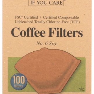 If You Care Coffee Filters No. 6 Size Unbleached & Chlorine-Free -- 100 Filters