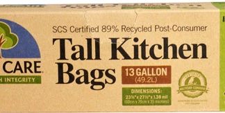 If You Care Tall Kitchen Bags with Handles 13 Gallon -- 12 Bags