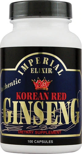 Imperial Elixir Korean Red Ginseng -- 300 mg each - 100 Capsules