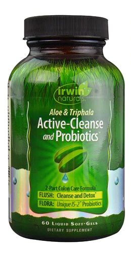 Irwin Naturals Aloe & Triphala Active-Cleanse and Probiotics™ -- 60 Liquid Softgels