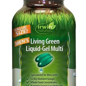 Irwin Naturals Living Green Liquid-Gel Multi™ For Men Economy Size -- 120 Liquid Softgels