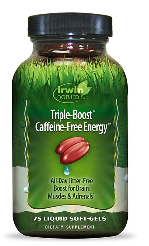 Irwin Naturals Triple-Boost® Caffeine Free Energy -- 75 Liquid Gel Capsules