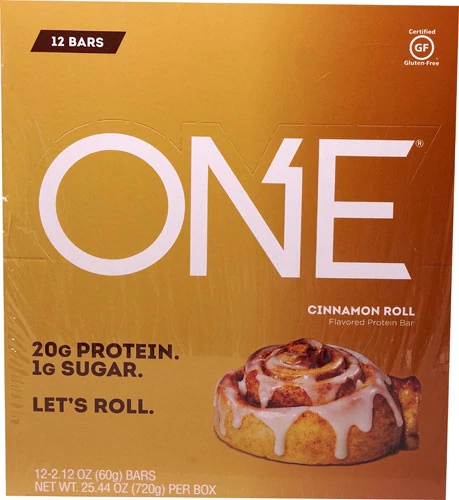 ISS Research OhYeah!® ONE Protein Bar Cinnamon Roll -- 12 Bars