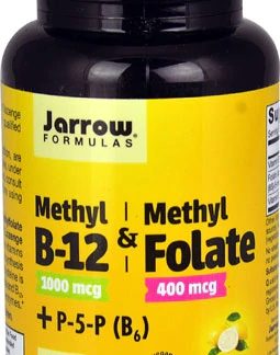 Jarrow Formulas Methyl B12 & Methyl Folate plus P-5-P B6 Lemon -- 100 Lozenges