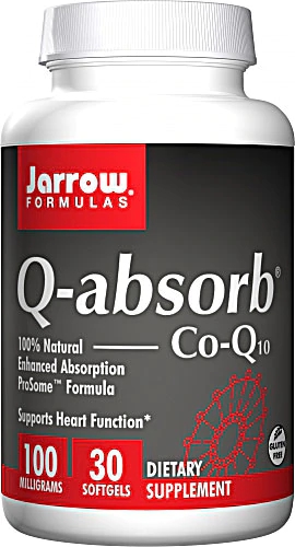 Jarrow Formulas Q-absorb® Co-Q10 -- 100 mg - 30 Softgels