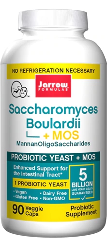 Jarrow Formulas Saccharomyces Boulardii plus MOS -- 5 billion - 90 Veggie Caps