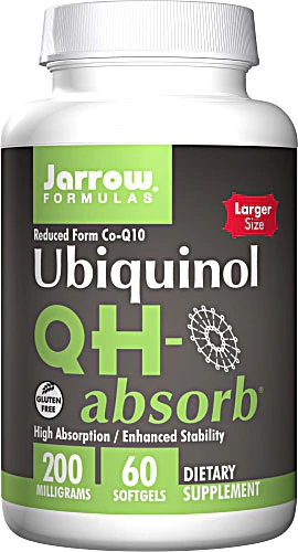 Jarrow Formulas Ubiquinol QH-absorb® -- 200 mg - 60 Softgels