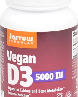 Jarrow Formulas Vegan D3 -- 5000 IU - 60 Veggie Caps