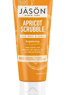 Jason Facial Wash & Scrub Brightening Apricot Scrubble -- 4 oz