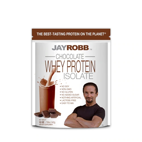 Jay Robb Whey Protein Isolate Chocolate -- 12 oz