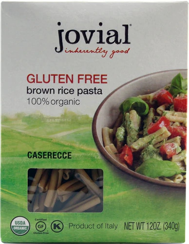 Jovial Organic Brown Rice Pasta Caserecce Gluten Free -- 12 oz