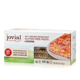 Jovial Organic Brown Rice Pasta Lasagna Gluten Free -- 9 oz