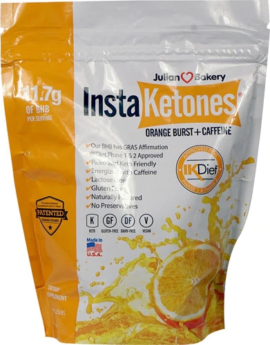 Julian Bakery InstaKetones® Orange Burst plus Caffeine Powder -- 30 Servings