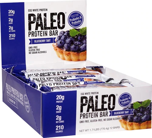 Julian Bakery Paleo® Egg White Protein Bar Blueberry Tart -- 12 Bars