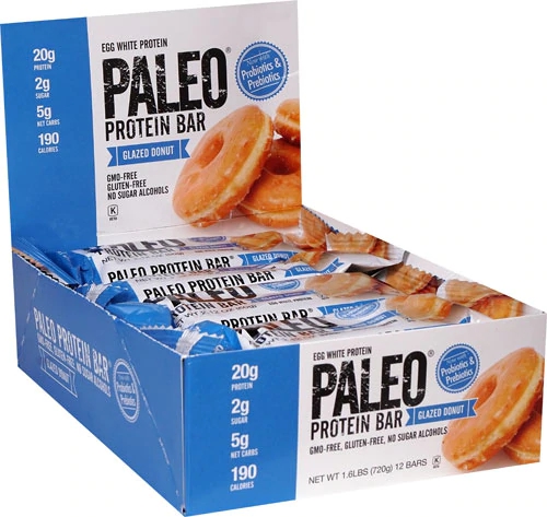 Julian Bakery Paleo® Egg White Protein Bar Glazed Donut -- 12 Bars