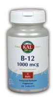 Kal B-12 -- 1000 mcg - 50 Tablets