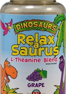 KAL Dinosaurs Relax-a-Saurus™ L-Theanine Blend Grape -- 30 Chewables