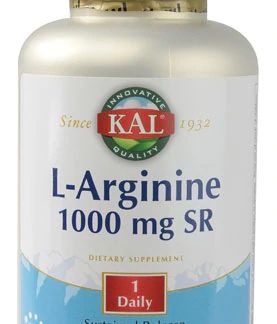 Kal L-Arginine Sustaine Release -- 1000 mg - 120 Tablets