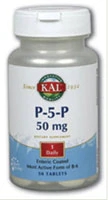 Kal P-5-P The Most Active Form of B6 -- 50 mg - 50 Tablets
