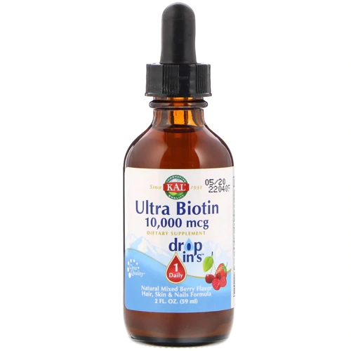 KAL Ultra Biotin Drop Ins™ Dietary Supplement Natural Mixed Berry -- 10000 mcg - 2 fl oz