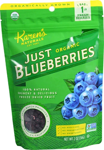 Karen's Naturals Organic Just Blueberries® -- 2 oz