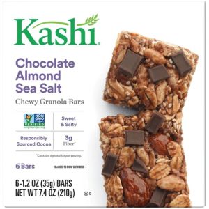 Kashi Chewy Granola Bars Chocolate Almond & Sea Salt -- 6 Bars