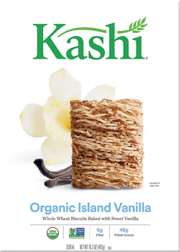 Kashi Organic Whole Wheat Biscuit Cereal Island Vanilla -- 16.3 oz