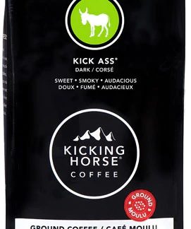 Kicking Horse Coffee Organic Kick Ass Dark Roast Ground -- 10 oz