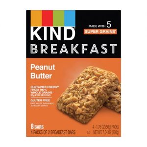 Kind Breakfast Bars Gluten Free Peanut Butter -- 4 Packs