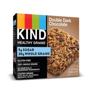Kind Healthy Grains Granola Bars Double Dark Chocolate -- 30 Bars