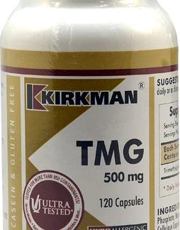 Kirkman TMG (Trimethylglycine) -- 500 mg - 120 Capsules