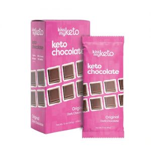 Kiss My Keto Ketogenic Chocolate Original Dark Chocolate -- 4 Bars