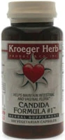 Kroeger Herb Candida Formula # 1 -- 100 Vegetarian Capsules