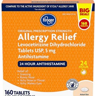 Kroger® Allergy Relief 24 Hour -- 160 Tablets
