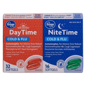 Kroger DayTime/NiteTime Cold & Flu -- 48 Softgels