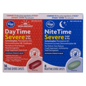 Kroger DayTime/NiteTime Severe Cold & Flu -- 24 Caplets