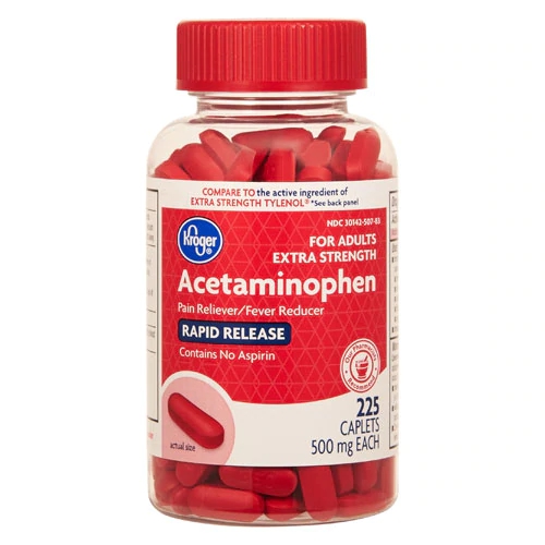 Kroger Extra Strength Acetaminophen -- 500 mg - 225 Caplets