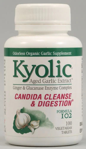 Kyolic Aged Garlic Extract™ Candida Cleanse and Digestion Formula 102 -- 100 Vegetarian Tablets